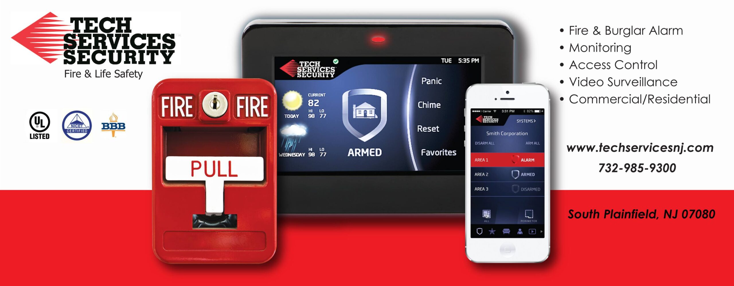 Fire alarm installation services in NJ: Get the best protection for your business with Tech Services of NJ
